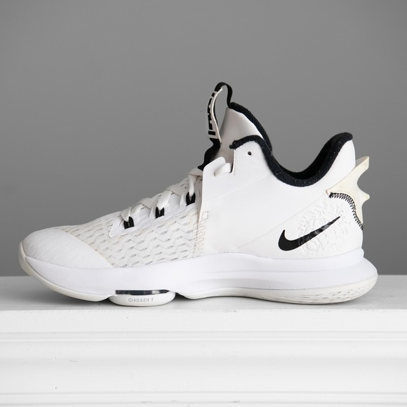 Nike LeBron Witness 5 Basketball Court Sneakers Mens 11 White Black CQ9380-101 main image 5